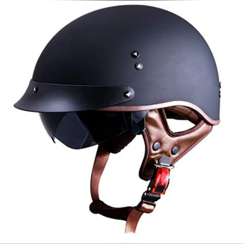 Matte Black Motorcycle Helmet